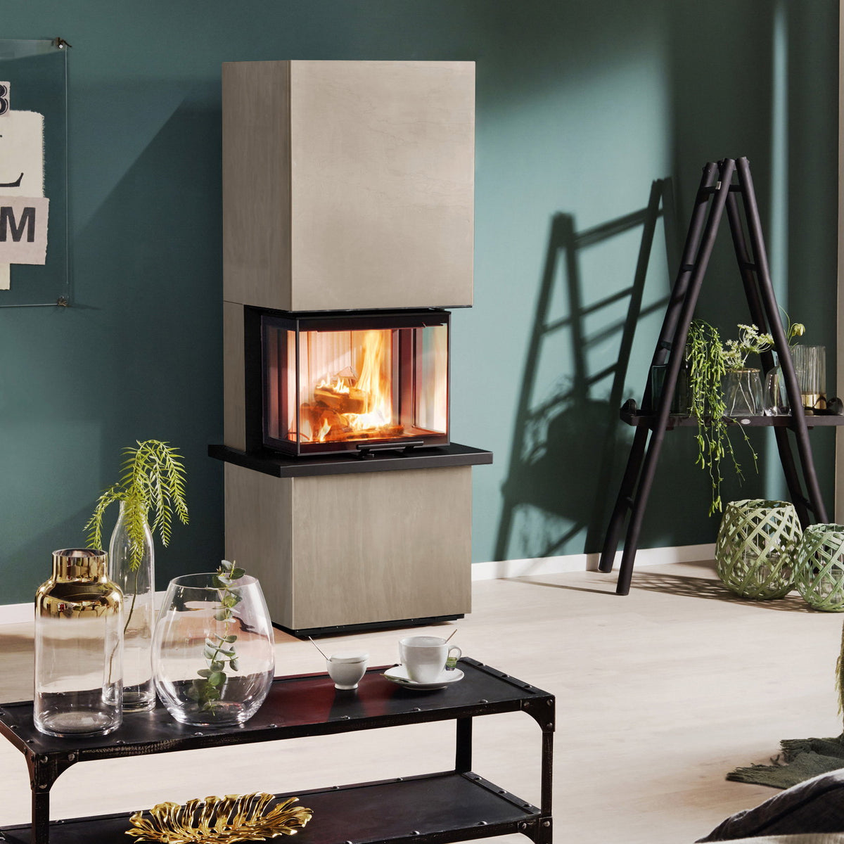 Poêle à bois Olsberg Osorno S TopStone 5,7 kW en quartzite Marrone Alba Natura
