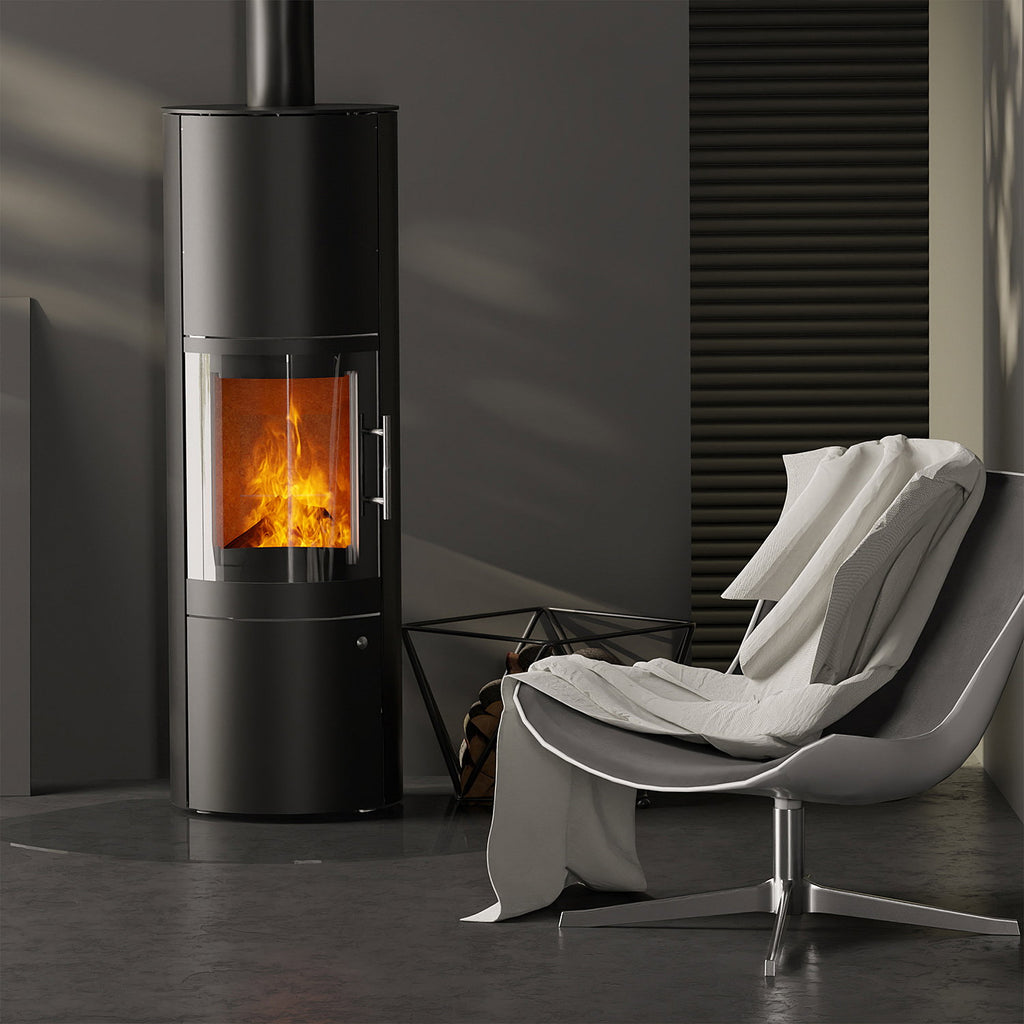 Poêle à bois Königshütte Leo en acier noir 5 kW - image 1