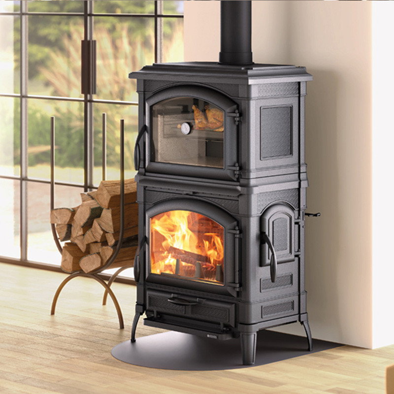 Poêle à bois La Nordica Isotta Forno avec four 9,7 kW — image 1