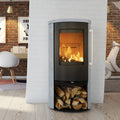 Poêle à bois TermaTech TT21RS acier noir et pierre ollaire mate – 5 kW