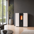 Poêle à granulés canalisable ETNA Ricanto 10 kW dans un intérieur