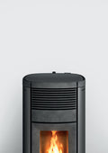 Poêle à granulés canalisable MCZ Musa Comfort Air 12 M3, vue rapprochée de face