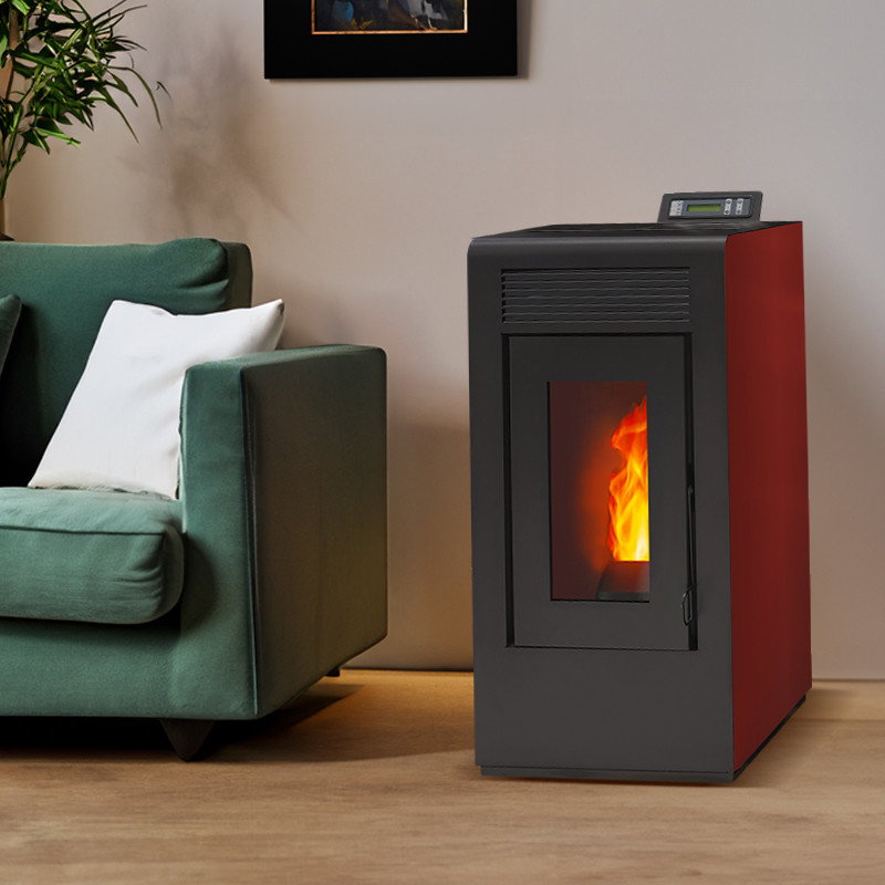 Poêle à granulés étanche canalisable ETNA Vulcano EVO 12 kW dans un intérieur