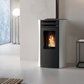 Poêle à granulés Edilkamin Dania 6 AT Top verre blanc — 6 kW