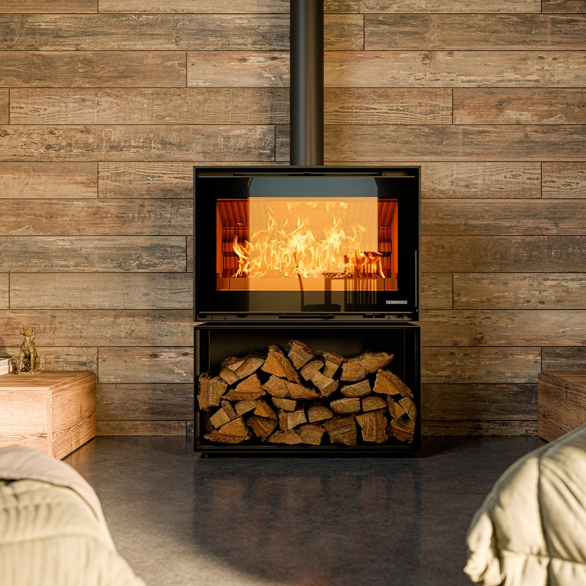 Poêle à bois Thermorossi Fullmoon W6 10,6 kW