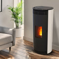 Poêle à granulés étanche France Flamme Prévert 8 kW sortie arrière - image 1