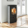 Poêle à bois TermaTech TT80RLS acier noir 5,5 kW — image 1