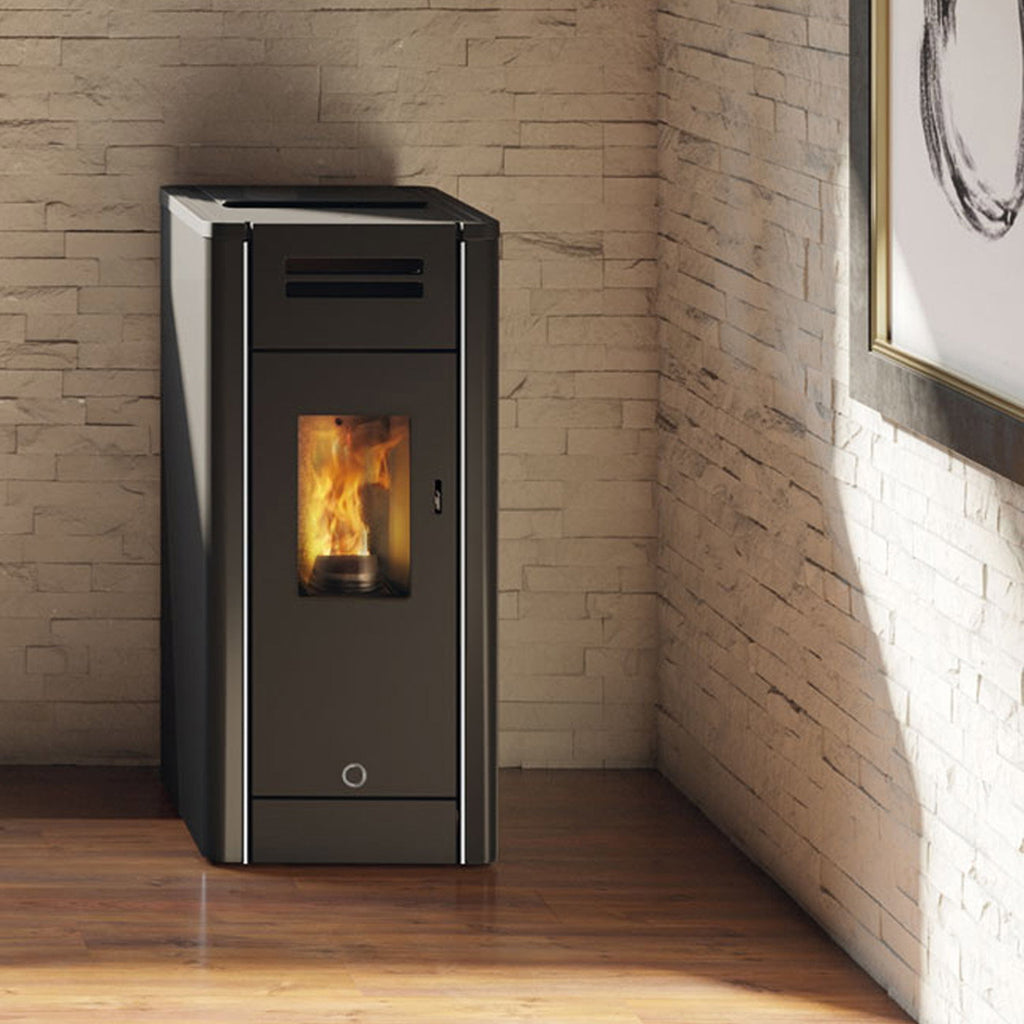 Poêle à granulés Edilkamin EK63 Metro 110+ Evo acier noir 10,5 kW pour 110 m²
