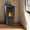 Poêle à granulés Edilkamin EK63 Metro 110+ Evo acier noir 10,5 kW pour 110 m²