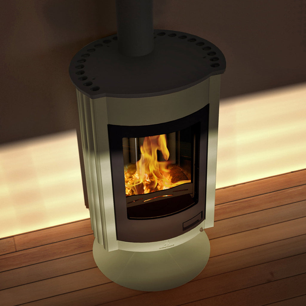 Poêle à air chaud Masterflamme Medie II Olive HSF41-010 12 kW - image 1