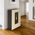 Poêle à granulés Dal Zotto Leyla Elite acier ivoire 8 kW