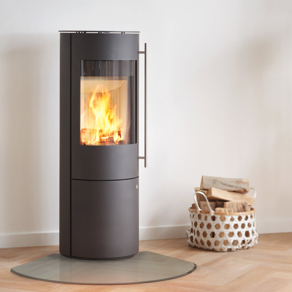 Poêle à bois Olsberg Muna Plus acier noir 6 kW