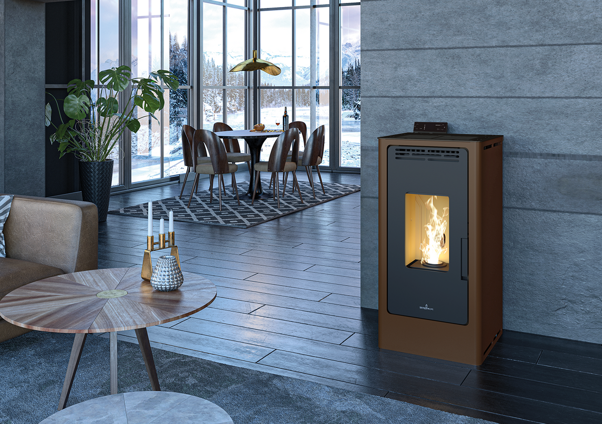 Poêle à granulés Bronpi KIRA 9 kW canalisable