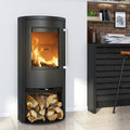 Poêle à bois TermaTech TT21RS acier noir et pierre ollaire noire – 5 kW