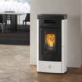 Poêle à granulés Edilkamin EK63 Daily 130++ Evo céramique blanche 12,5 kW