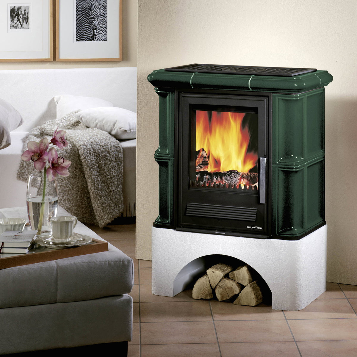 Justus Bavaria – Poêle à bois vert 7 kW