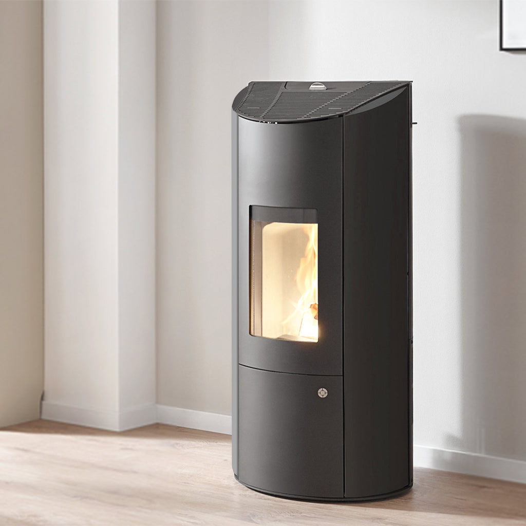 Olsberg Levana 3.0 poêle à granulés acier noir 8 kW – chauffage jusqu’à 80 m²