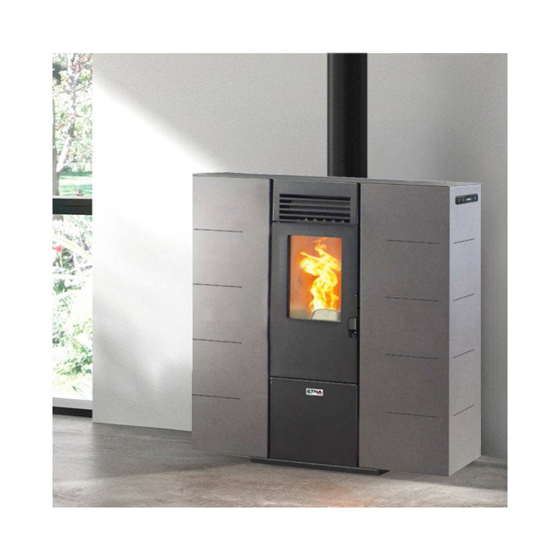 Poêle à granulés extra plat ETNA Orcino 7 kW avec réservoir 10 kg