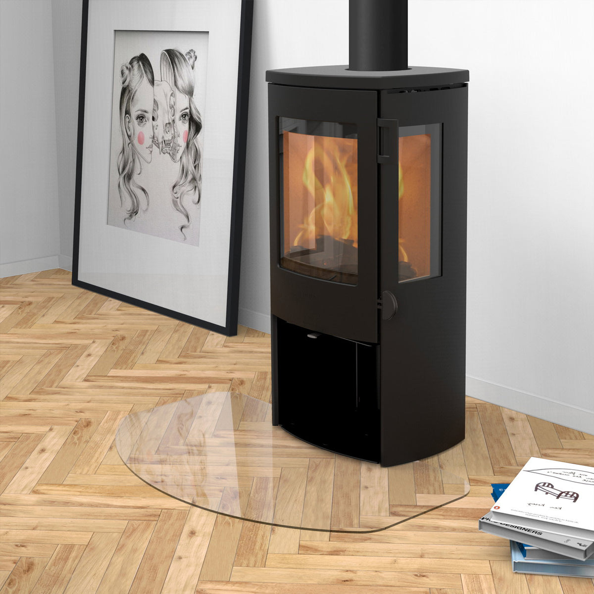 Poêle à bois Lotus Mondo 3G noir KS1559 5,9 kW - image 1