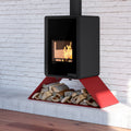 Poêle à bois HS Flamingo Deluxe Senai Rouge 9 kW HSF42-033 - image 1