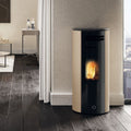 Poêle à granulés Edilkamin EK63 Spy 110+ Evo acier gris tourterelle 10,5 kW sortie arrière