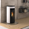 Poêle à granulés Oranier Sando 50 blanc soie 8 kW