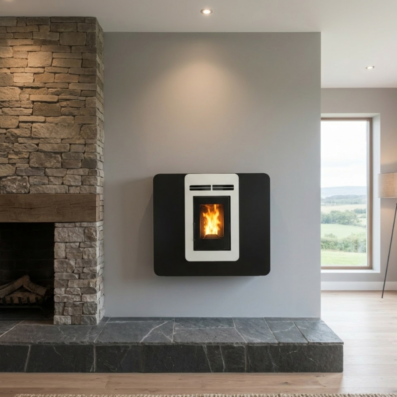 Poêle à granulés étanche extra plat ETNA Veloce 6 kW – image 1