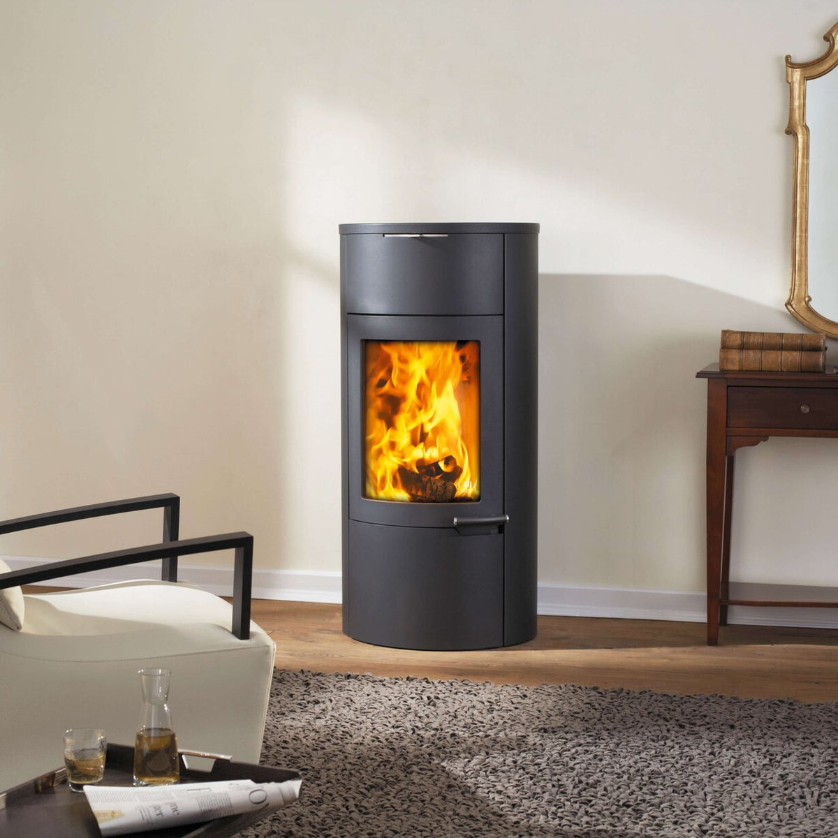 Poêle à bois Austroflamm Uno Xtra 7,0 kW – accumulation de chaleur – image 1
