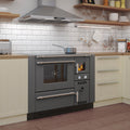 Poêle de cuisine à eau Wamsler K 148 anthracite mat, sortie fumée à gauche, 23 kW