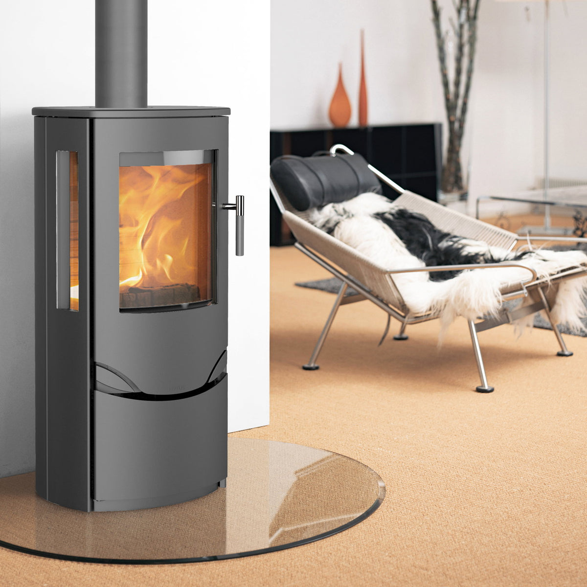 Poêle à bois Lotus Prio 6 gris – 7 kW