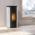 Poêle à granulés Edilkamin EK63 Like 80 Evo acier blanc raccordement arrière 7,6 kW