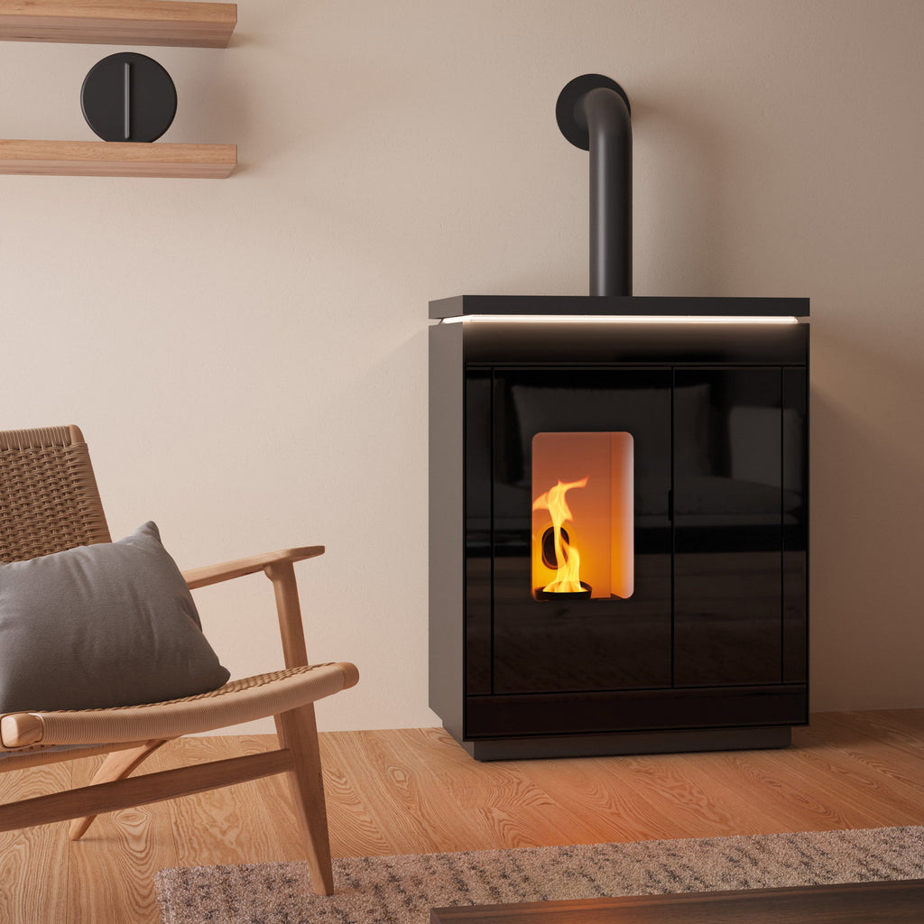 Poêle à granulés Olsberg Epana 6 kW – verre noir