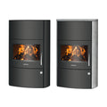 Justus Agero W+ – Poêle à bois acier noir 7 kW