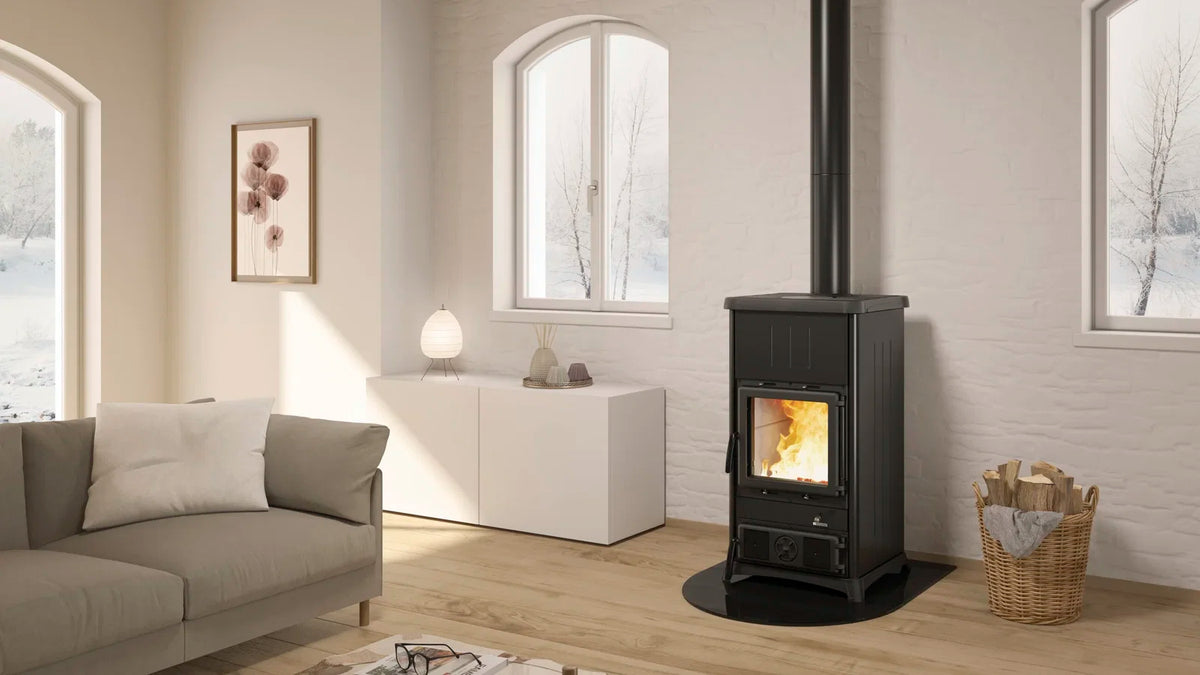 La Nordica Concita 2.0 Steel – Poêle à bois 11,8 kW pour 118 m²
