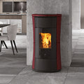 Poêle à granulés Edilkamin Cherie 9 EVO céramique bordeaux — 9,3 kW
