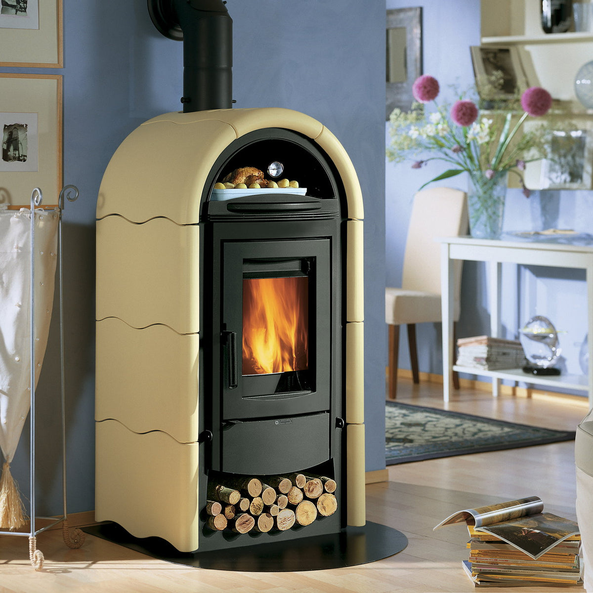 Poêle à bois La Nordica Stefany Forno Pergamena – 10,6 kW