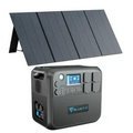 BLUETTI AC200MAX station électrique portable 2048 Wh avec panneau solaire pliable PV350 350 W