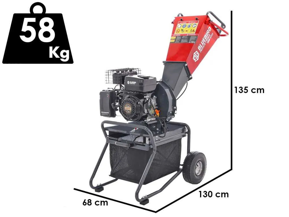 Blue Bird SHR 1000 - Broyeur de végétaux thermique - Moteur Rato R210 7 CV - photo 2