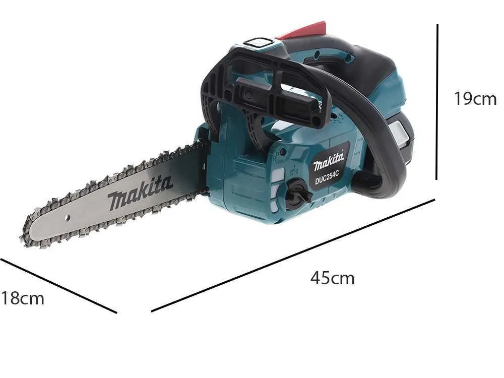 Makita DUC254CZ – Tronçonneuse d’élagage 18 V – Guide Carving 25 cm – Batterie 3 Ah – photo 3