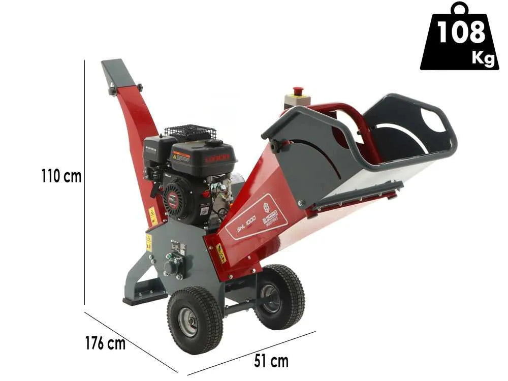 Blue Bird SHL 1000 - Broyeur de branches thermique - Loncin V200F 196 cm³ - photo 3