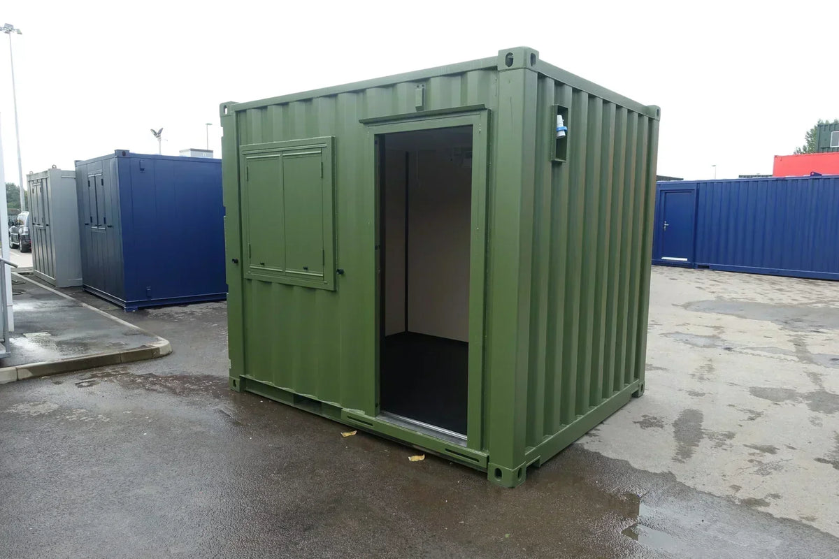 Bureau container 10 pieds neuf – Acier CORTEN – Bureau modulaire vert