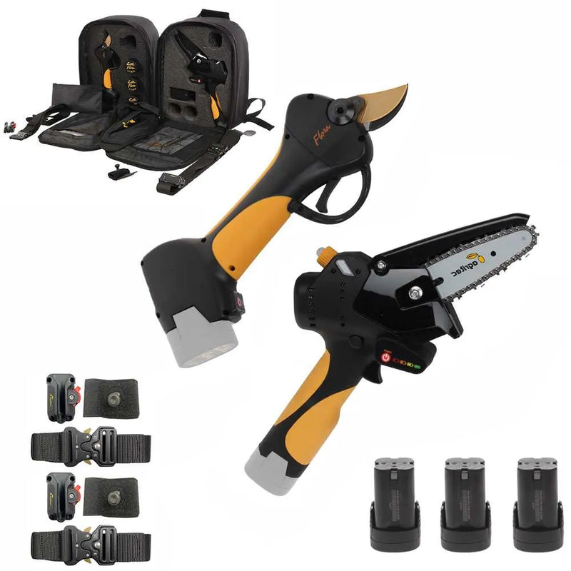 Agritec Flora PCP100A et PC32 kit élagueuse et sécateur à batterie
