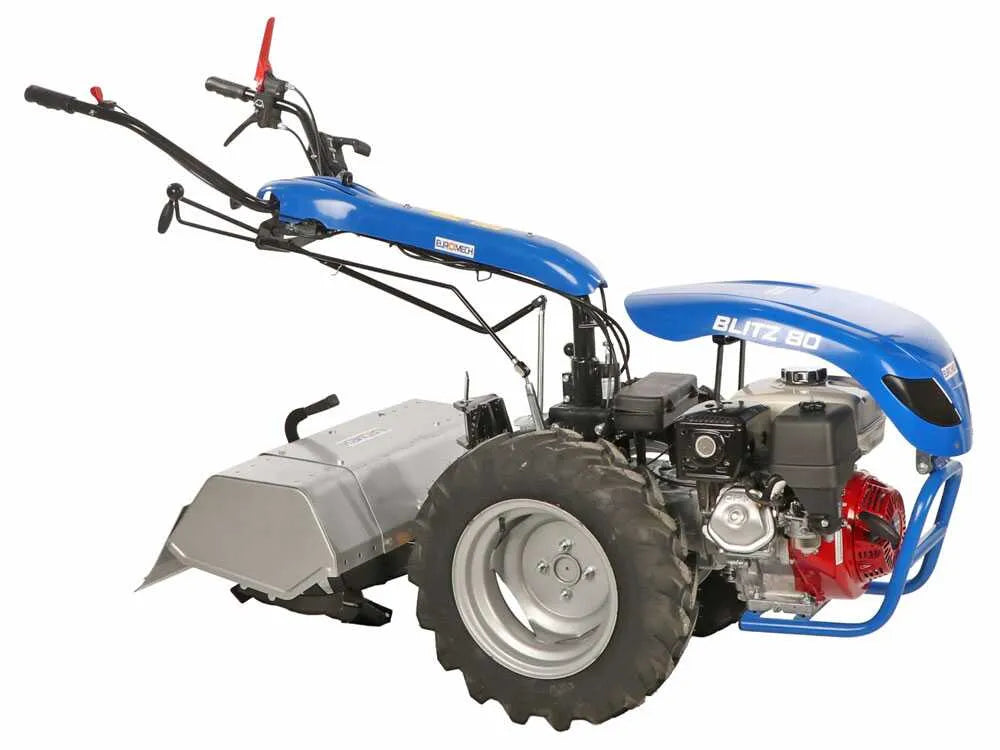 EuroMech BLITZ 80 Motoculteur essence Honda GX270 9 CV avec fraise 75 cm et attelage rapide HBS