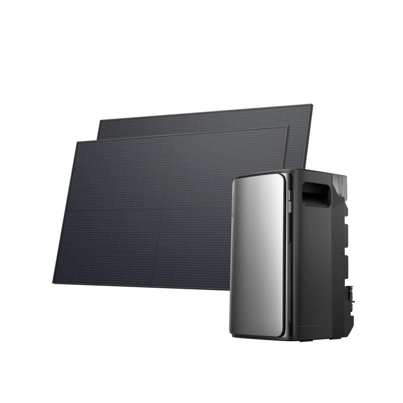 Kit EcoFlow STREAM Pro 1,92 kWh avec deux panneaux solaires rigides de 450 W