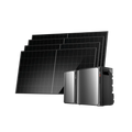 EcoFlow STREAM Ultra X et STREAM Ultra avec quatre panneaux solaires rigides de 500 W