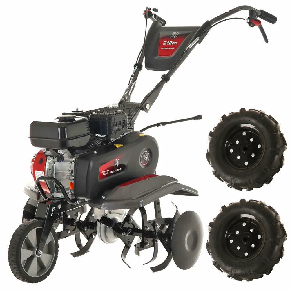 Motobineuse à essence Italian Power RG3.6-75 avec moteur Rato R210 7 CV et fraise 81 cm