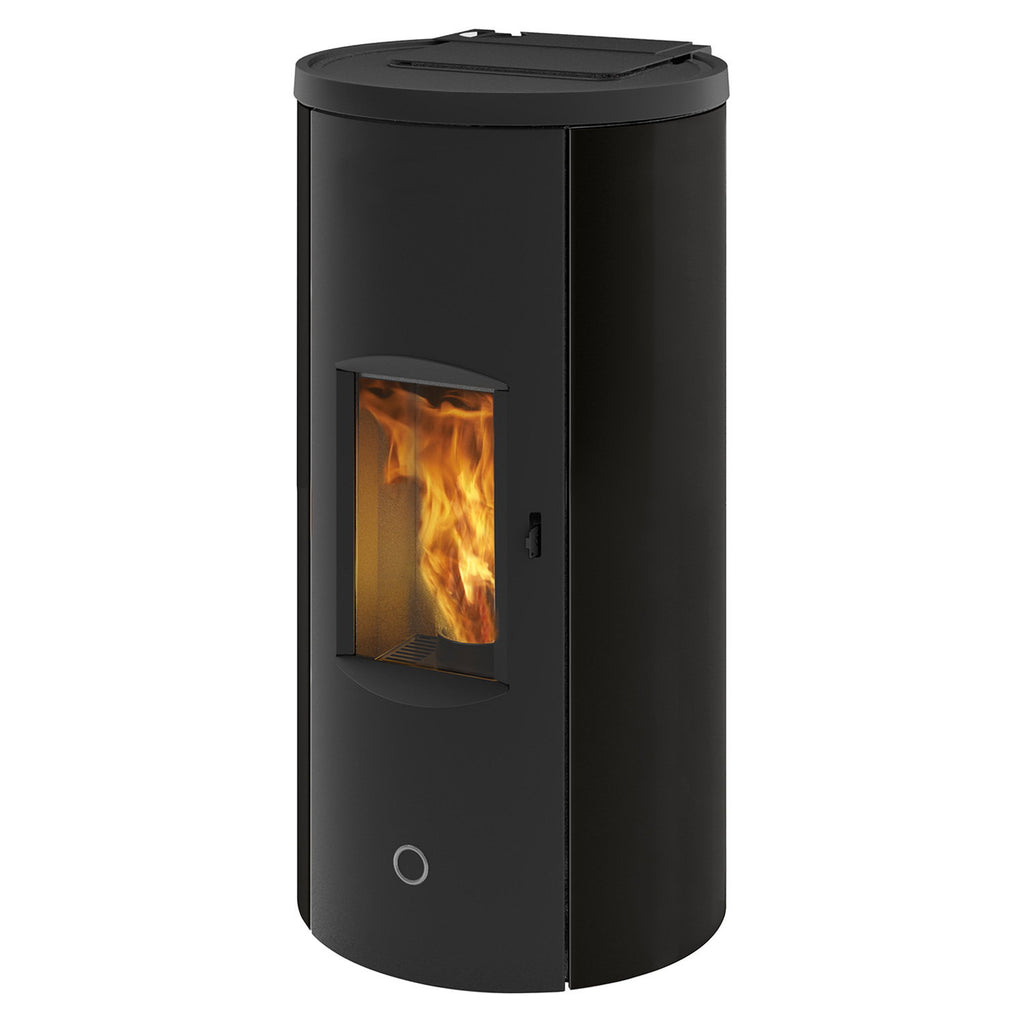 Poêle à granulés Edilkamin EK63 Like 90+ Evo acier noir raccordement arrière 9,2 kW