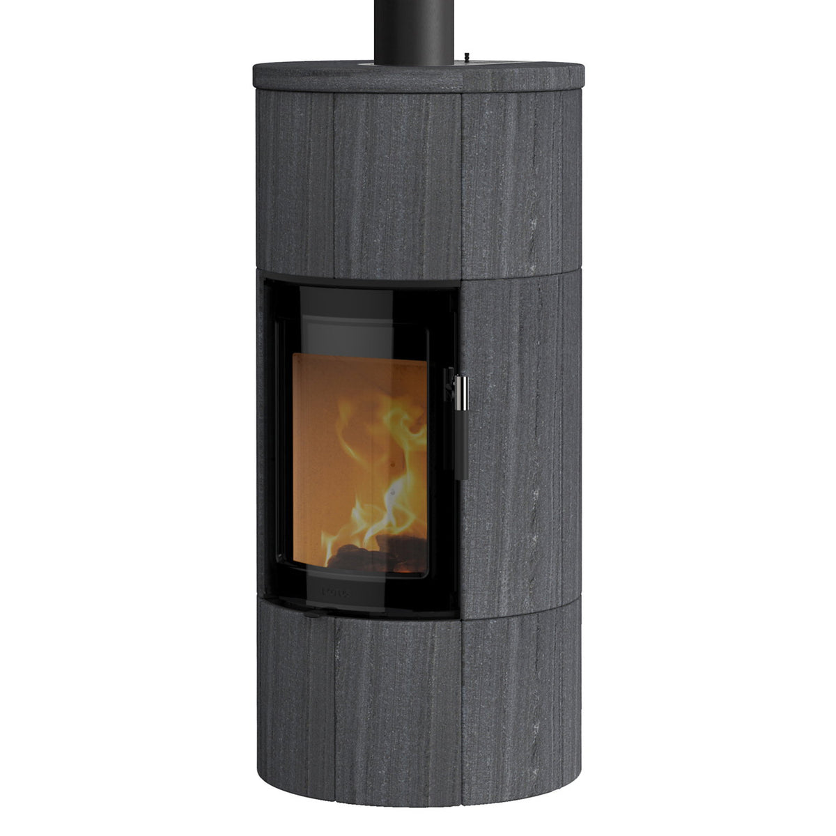 Poêle à bois Lotus Maestro 1 Indian Night 6 kW – porte Magic, évacuation des fumées par le haut – image 2
