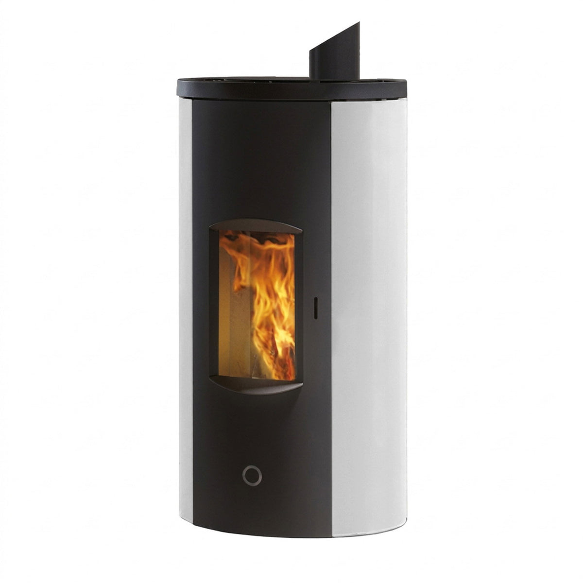 Poêle à granulés Edilkamin EK63 Like 90+ Evo acier blanc COAX 9,2 kW