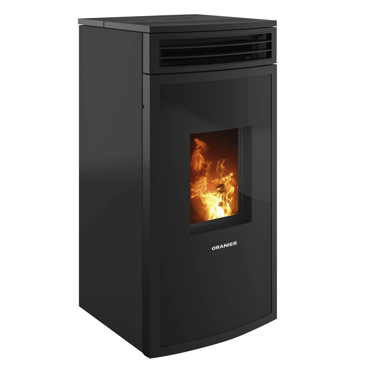 Poêle à bois Oranier Neta Acier Noir avec raccord arrière 8 kW - image 2